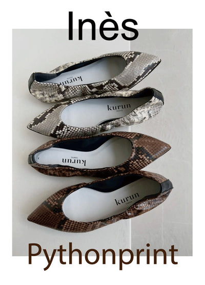 リボンなしデザインの新型「Inès/イネス」より待望のパイソンプリントが登場！