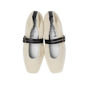 [11/28(fri) 20:00～先行発売]Flavie -Boa Cloth Double Strap Ivory　ボアクロス ダブルストラップ アイボリー