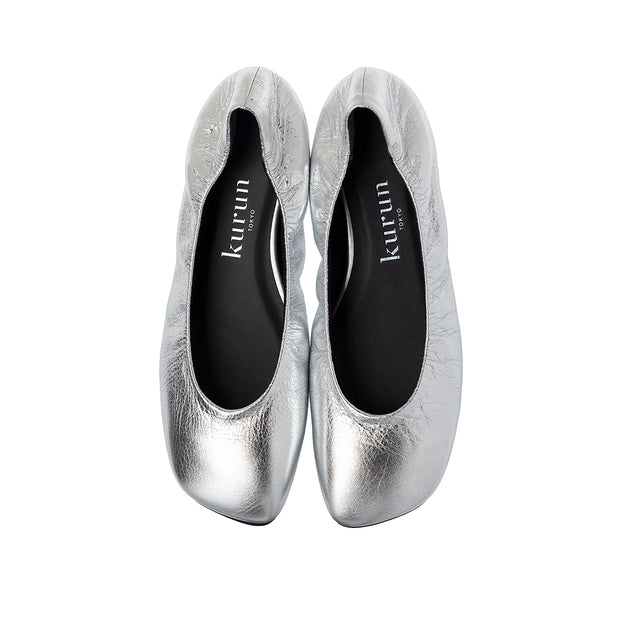 kurun シルバー　バレーシューズ Mathilde -Foil Silver フォイル シルバー – kurun TOKYO