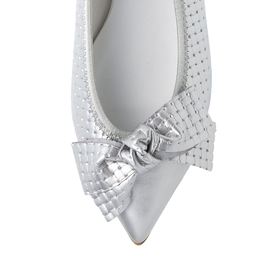 Mathilde -Waterproof Mesh embossed Silver ウォータープルーフ