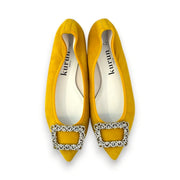 [期間限定 受注生産] Mathilde -Waterproof Suede bijou Yellow　ウォータープルーフスエード ビジューイエロー