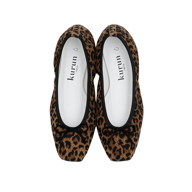 n TOKYO クルントウキョウ レオパード柄 バレエシューズ 25cm 9/16(wed)20:00～発売開始]Giselle -Waterproof Sheep Leopard print S