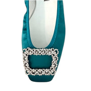 [期間限定 受注生産] Giselle -Waterproof satin bijou Teal green　ウォータープルーフサテン ビジューティールグリーン