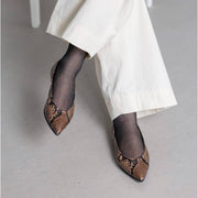 Inès -Pythonprint Brown パイソンプリント ブラウン kurun クルン kuruntokyo 入学式 卒業式 クルントウキョウ 疲れない 痛くない madeinjapan 日本製 本革 バレエシューズ フラットシューズ パンプス kurunTOKYO mdmバレエシューズwaterproof レインシューズ 小さいサイズ 大きいサイズ 26cm 21.5cm 26cm 25.5cm 25cm 22cm