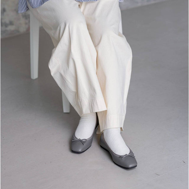 Giselle -Waterproof Soft Shrink Gray ウォータープルーフ ソフトシュリンク グレー kurun クルン kuruntokyo 入学式 卒業式 クルントウキョウ 疲れない 痛くない madeinjapan 日本製 本革 バレエシューズ フラットシューズ パンプス kurunTOKYO mdmバレエシューズwaterproof レインシューズ 小さいサイズ 大きいサイズ 26cm 21.5cm 26cm 25.5cm 25cm 22cm