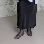 [9/24(wed)20:00～販売開始]Inès -Fringe cloth Silver フリンジクロス シルバー kurun クルン kuruntokyo 入学式 卒業式 クルントウキョウ 疲れない 痛くない madeinjapan 日本製 本革 バレエシューズ フラットシューズ パンプス kurunTOKYO mdmバレエシューズwaterproof レインシューズ 小さいサイズ 大きいサイズ 26cm 21.5cm 26cm 25.5cm 25cm 22cm