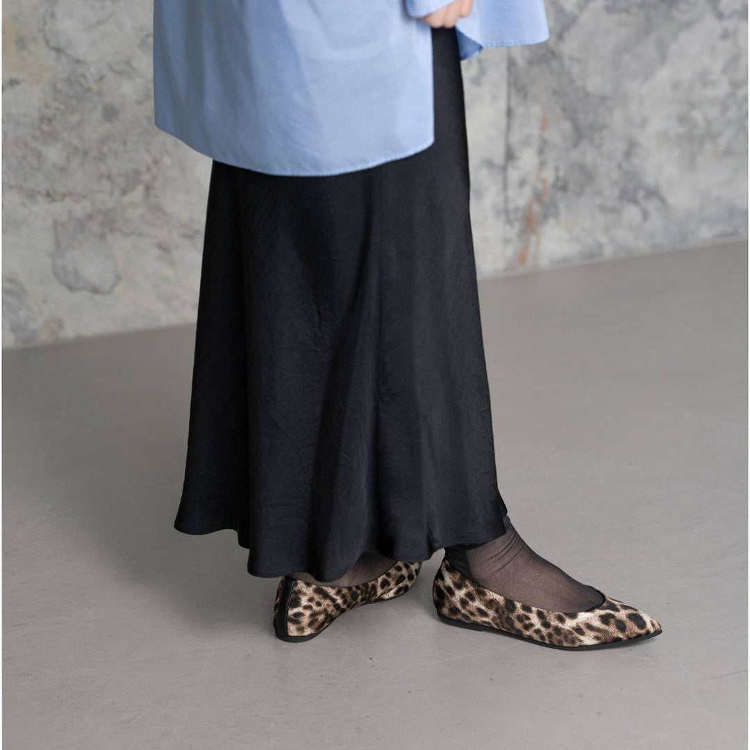 Inès -Waterproof satin leopardprint Grege ウォータープルーフ