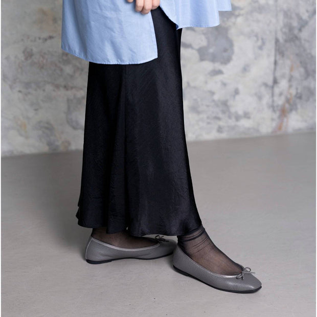 Giselle -Waterproof Soft Shrink Gray ウォータープルーフ ソフトシュリンク グレー kurun クルン kuruntokyo 入学式 卒業式 クルントウキョウ 疲れない 痛くない madeinjapan 日本製 本革 バレエシューズ フラットシューズ パンプス kurunTOKYO mdmバレエシューズwaterproof レインシューズ 小さいサイズ 大きいサイズ 26cm 21.5cm 26cm 25.5cm 25cm 22cm