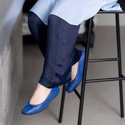 Giselle -Waterproof Soft Shrink Royal blue ウォータープルーフ ソフトシュリンク ロイヤルブルー kurun クルン kuruntokyo 入学式 卒業式 クルントウキョウ 疲れない 痛くない madeinjapan 日本製 本革 バレエシューズ フラットシューズ パンプス kurunTOKYO mdmバレエシューズwaterproof レインシューズ 小さいサイズ 大きいサイズ 26cm 21.5cm 26cm 25.5cm 25cm 22cm