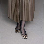 Giselle -Waterproof satin leopardprint Grege ウォータープルーフ サテンレオパードプリント グレージュ kurun クルン kuruntokyo 入学式 卒業式 クルントウキョウ 疲れない 痛くない madeinjapan 日本製 本革 バレエシューズ フラットシューズ パンプス kurunTOKYO mdmバレエシューズwaterproof レインシューズ 小さいサイズ 大きいサイズ 26cm 21.5cm 26cm 25.5cm 25cm 22cm