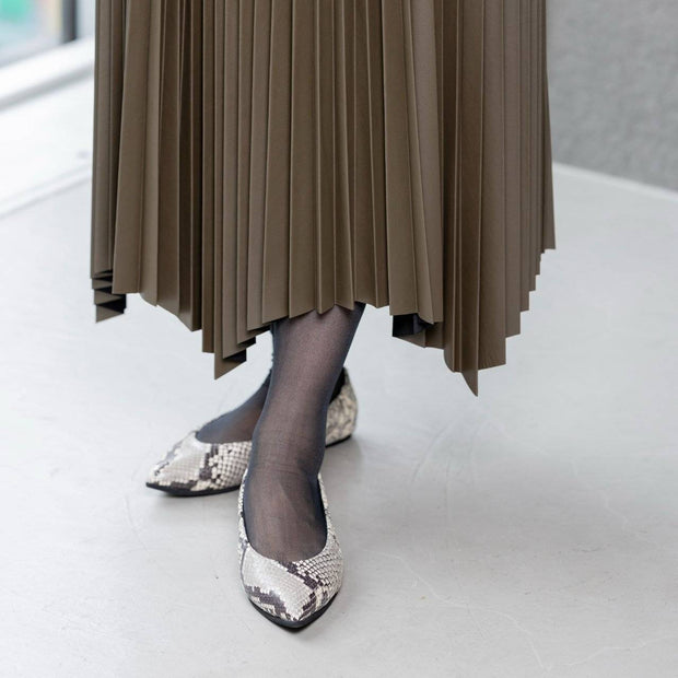 Inès -Pythonprint Black パイソンプリント ブラック kurun クルン kuruntokyo 入学式 卒業式 クルントウキョウ 疲れない 痛くない madeinjapan 日本製 本革 バレエシューズ フラットシューズ パンプス kurunTOKYO mdmバレエシューズwaterproof レインシューズ 小さいサイズ 大きいサイズ 26cm 21.5cm 26cm 25.5cm 25cm 22cm