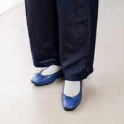 Giselle -Waterproof Soft Shrink Royal blue ウォータープルーフ ソフトシュリンク ロイヤルブルー kurun クルン kuruntokyo 入学式 卒業式 クルントウキョウ 疲れない 痛くない madeinjapan 日本製 本革 バレエシューズ フラットシューズ パンプス kurunTOKYO mdmバレエシューズwaterproof レインシューズ 小さいサイズ 大きいサイズ 26cm 21.5cm 26cm 25.5cm 25cm 22cm