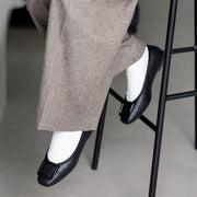 Giselle -Waterproof Soft Shrink Buckle Black ウォータープルーフ ソフトシュリンク バックルブラック kurun クルン kuruntokyo 入学式 卒業式 クルントウキョウ 疲れない 痛くない madeinjapan 日本製 本革 バレエシューズ フラットシューズ パンプス kurunTOKYO mdmバレエシューズwaterproof レインシューズ 小さいサイズ 大きいサイズ 26cm 21.5cm 26cm 25.5cm 25cm 22cm