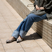 Inès -Pythonprint Black パイソンプリント ブラック kurun クルン kuruntokyo 入学式 卒業式 クルントウキョウ 疲れない 痛くない madeinjapan 日本製 本革 バレエシューズ フラットシューズ パンプス kurunTOKYO mdmバレエシューズwaterproof レインシューズ 小さいサイズ 大きいサイズ 26cm 21.5cm 26cm 25.5cm 25cm 22cm