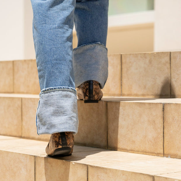 Inès -Pythonprint Brown パイソンプリント ブラウン kurun クルン kuruntokyo 入学式 卒業式 クルントウキョウ 疲れない 痛くない madeinjapan 日本製 本革 バレエシューズ フラットシューズ パンプス kurunTOKYO mdmバレエシューズwaterproof レインシューズ 小さいサイズ 大きいサイズ 26cm 21.5cm 26cm 25.5cm 25cm 22cm