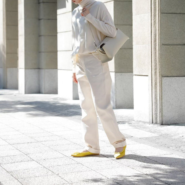 Mathilde -Waterproof Suede Yellow ウォータープルーフスエード イエロー kurun クルン kuruntokyo 入学式 卒業式 クルントウキョウ 疲れない 痛くない madeinjapan 日本製 本革 バレエシューズ フラットシューズ パンプス kurunTOKYO mdmバレエシューズwaterproof レインシューズ 小さいサイズ 大きいサイズ 26cm 21.5cm 26cm 25.5cm 25cm 22cm