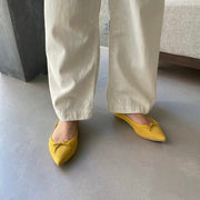 Mathilde -Waterproof Suede Yellow ウォータープルーフスエード イエロー kurun クルン kuruntokyo 入学式 卒業式 クルントウキョウ 疲れない 痛くない madeinjapan 日本製 本革 バレエシューズ フラットシューズ パンプス kurunTOKYO mdmバレエシューズwaterproof レインシューズ 小さいサイズ 大きいサイズ 26cm 21.5cm 26cm 25.5cm 25cm 22cm