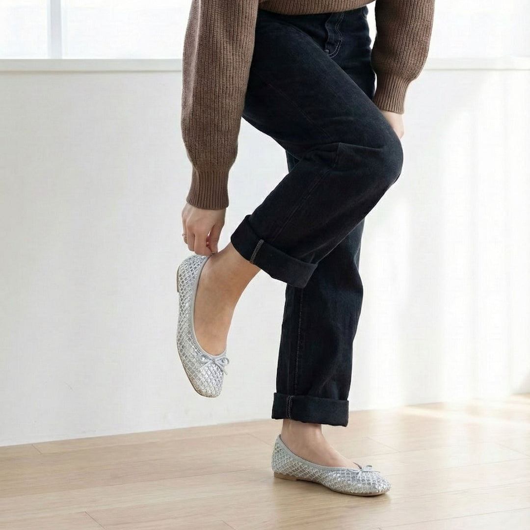 Giselle -Flower lace glitter Silver フラワーレースグリッター