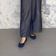 Pauline -Waterproof Suede Navy Waterproof Suede Navy