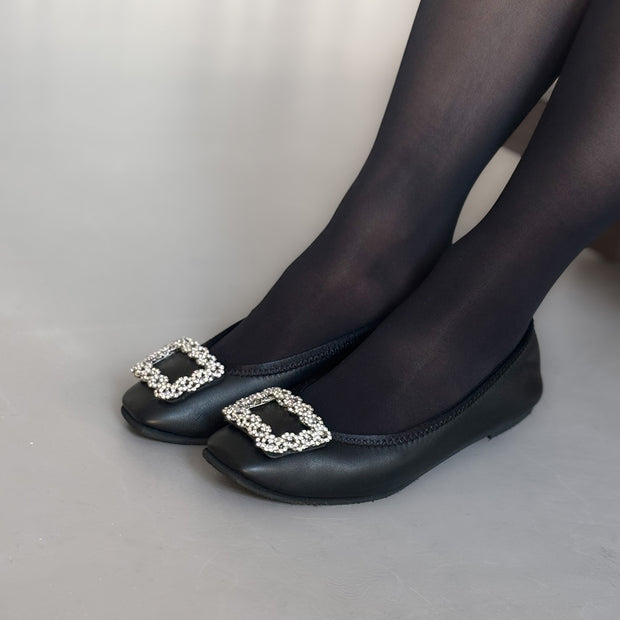 [期間限定 受注生産] Giselle -Waterproof Smooth bijou Black　ウォータープルーフスムース ビジューブラック