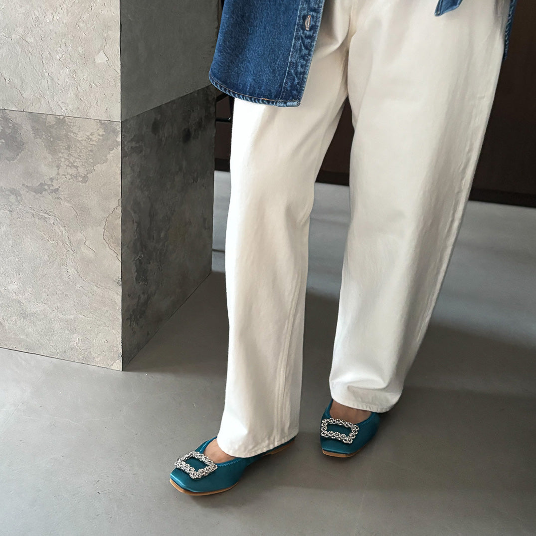 ベルセレージュ　ハイプレス-J 7/29-8/2期間限定】Giselle -Waterproof satin bijou Teal green