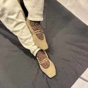 [11/28(fri) 20:00～先行発売]Flavie -Boa Cloth Double Strap Grege　ボアクロス ダブルストラップ グレージュ