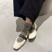 [11/28(fri) 20:00～先行発売]Flavie -Boa Cloth Double Strap Ivory　ボアクロス ダブルストラップ アイボリー