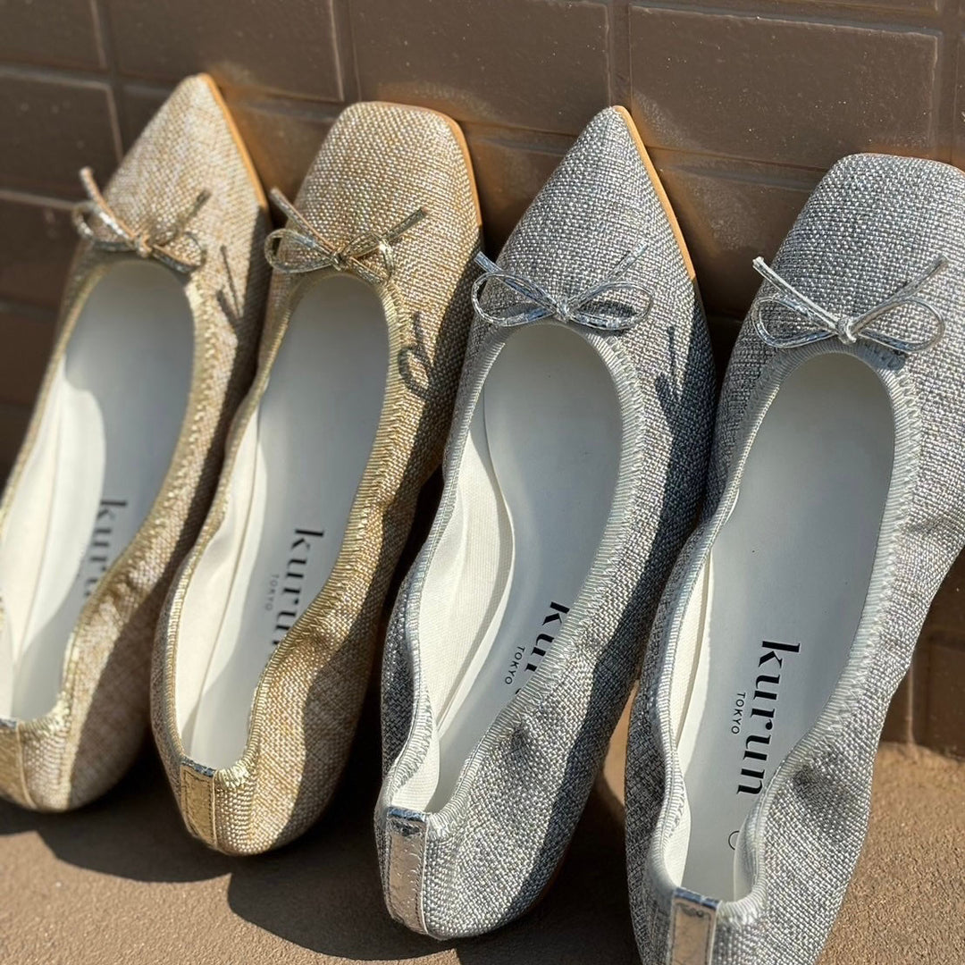 Giselle -Waterproof Foil panamacloth Gold beige ウォータープルーフ