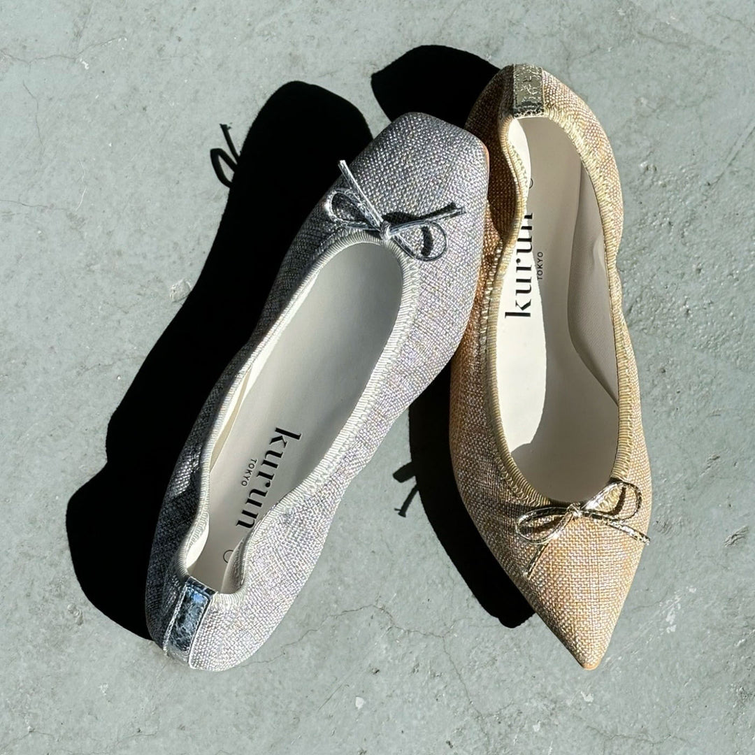 Giselle -Waterproof Foil panamacloth Silver gray ウォーター