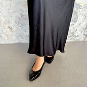 Inès -Enamel×smooth Black エナメル×スムース ブラック kurun クルン kuruntokyo 入学式 卒業式 クルントウキョウ 疲れない 痛くない madeinjapan 日本製 本革 バレエシューズ フラットシューズ パンプス kurunTOKYO mdmバレエシューズwaterproof レインシューズ 小さいサイズ 大きいサイズ 26cm 21.5cm 26cm 25.5cm 25cm 22cm