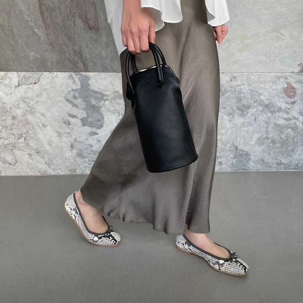 Giselle -Pythonprint Gray パイソンプリント グレー(Limited) kurun クルン kuruntokyo 入学式 卒業式 クルントウキョウ 疲れない 痛くない madeinjapan 日本製 本革 バレエシューズ フラットシューズ パンプス kurunTOKYO mdmバレエシューズwaterproof レインシューズ 小さいサイズ 大きいサイズ 26cm 21.5cm 26cm 25.5cm 25cm 22cm