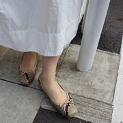 Giselle -Pythonprint Beige パイソンプリント ベージュ(Limited) kurun クルン kuruntokyo 入学式 卒業式 クルントウキョウ 疲れない 痛くない madeinjapan 日本製 本革 バレエシューズ フラットシューズ パンプス kurunTOKYO mdmバレエシューズwaterproof レインシューズ 小さいサイズ 大きいサイズ 26cm 21.5cm 26cm 25.5cm 25cm 22cm