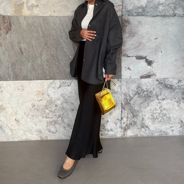 Giselle -Waterproof Soft Shrink Gray　ウォータープルーフ ソフトシュリンク グレー