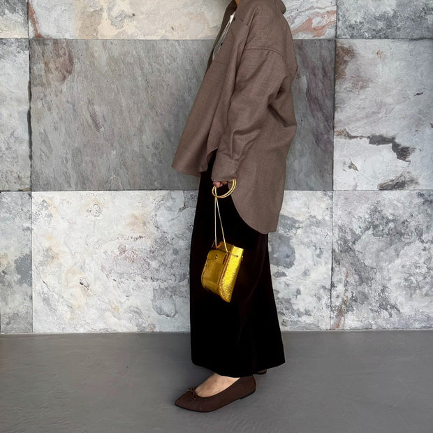 Mathilde -Waterproof Suede Darkbrown　ウォータープルーフスエード ダークブラウン