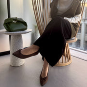 Mathilde -Waterproof Suede Darkbrown　ウォータープルーフスエード ダークブラウン