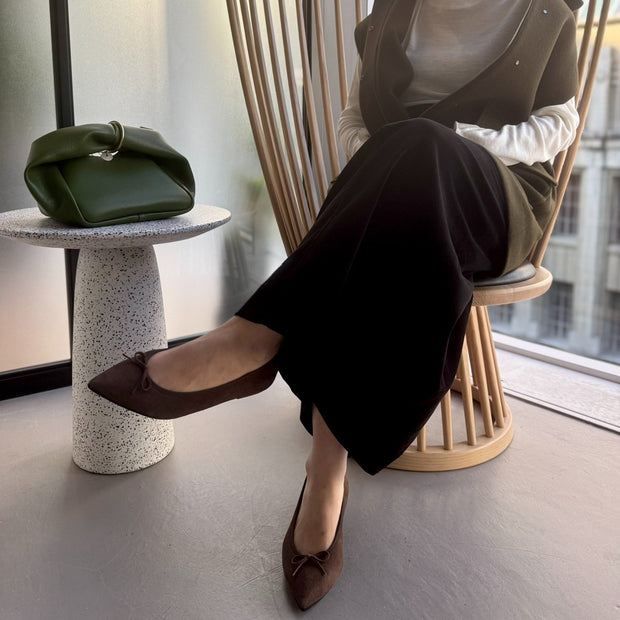 Mathilde -Waterproof Suede Darkbrown　ウォータープルーフスエード ダークブラウン