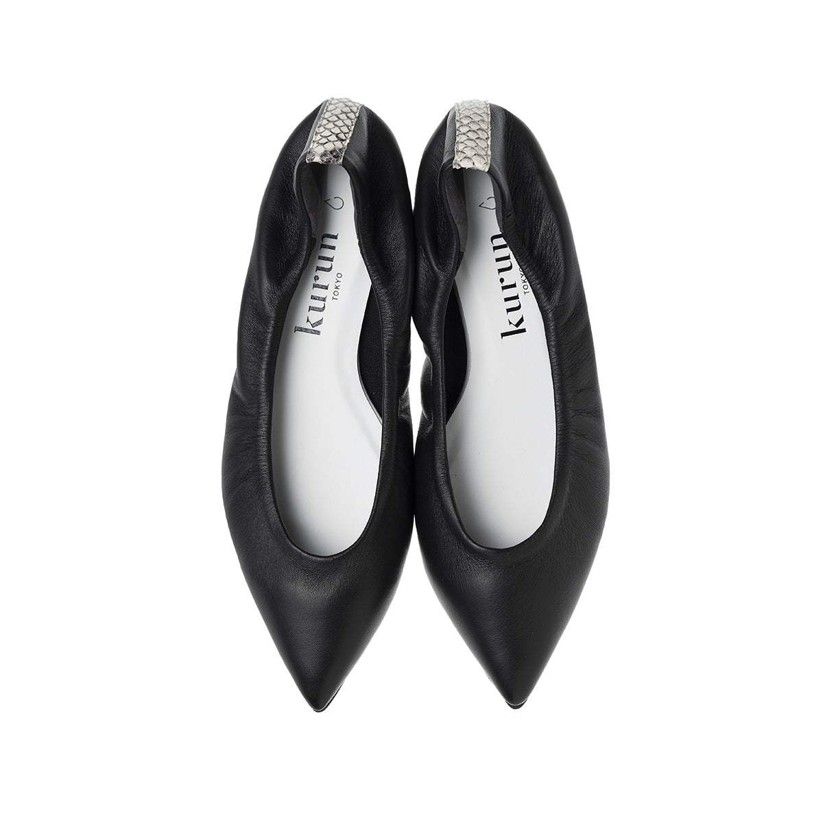 Inès -Waterproof Smooth black×pythonprint ウォータープルーフ