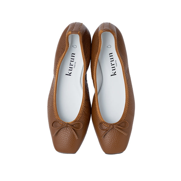 Giselle -Waterproof Soft Shrink Camel ウォータープルーフ ソフトシュリンク キャメル kurun クルン kuruntokyo 入学式 卒業式 クルントウキョウ 疲れない 痛くない madeinjapan 日本製 本革 バレエシューズ フラットシューズ パンプス kurunTOKYO mdmバレエシューズwaterproof レインシューズ 小さいサイズ 大きいサイズ 26cm 21.5cm 26cm 25.5cm 25cm 22cm