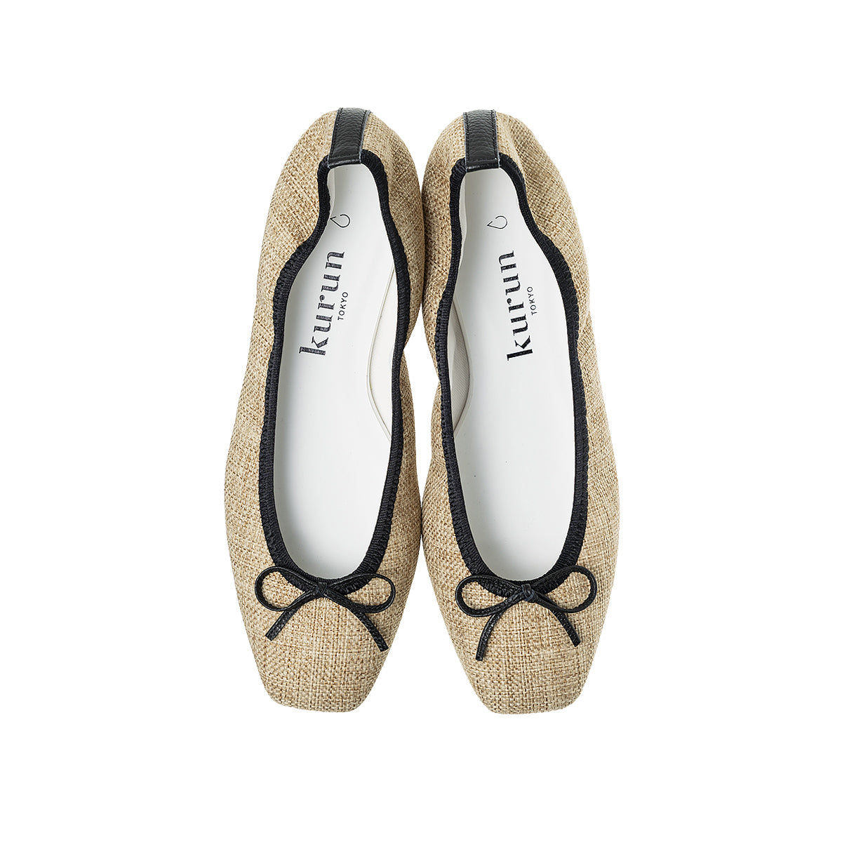 kurun TOKYO ウォータープルーフパナマクロス 22cm Giselle -Waterproof Panama cloth Camel×Black ウォータープルーフ