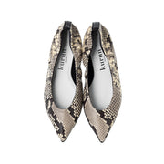 Inès -Pythonprint Black パイソンプリント ブラック kurun クルン kuruntokyo 入学式 卒業式 クルントウキョウ 疲れない 痛くない madeinjapan 日本製 本革 バレエシューズ フラットシューズ パンプス kurunTOKYO mdmバレエシューズwaterproof レインシューズ 小さいサイズ 大きいサイズ 26cm 21.5cm 26cm 25.5cm 25cm 22cm