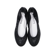 Pauline -Lace glitter Black レースグリッター ブラック kurun クルン kuruntokyo 入学式 卒業式 クルントウキョウ 疲れない 痛くない madeinjapan 日本製 本革 バレエシューズ フラットシューズ パンプス kurunTOKYO mdmバレエシューズwaterproof レインシューズ 小さいサイズ 大きいサイズ 26cm 21.5cm 26cm 25.5cm 25cm 22cm