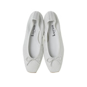 Giselle -Waterproof smooth White　ウォータープルーフスムース ホワイト kurun クルン kuruntokyo 入学式 卒業式 クルントウキョウ 疲れない 痛くない madeinjapan 日本製 本革 バレエシューズ フラットシューズ  パンプス kurunTOKYO mdmバレエシューズwaterproof レインシューズ 小さいサイズ 大きいサイズ 26cm 21.5cm 26cm 25.5cm 25cm 22cm