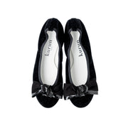 [10/8(wed)20:00～発売開始]Pauline -Lame velour cloth Black ラメベロアクロス ブラック kurun クルン kuruntokyo 入学式 卒業式 クルントウキョウ 疲れない 痛くない madeinjapan 日本製 本革 バレエシューズ フラットシューズ パンプス kurunTOKYO mdmバレエシューズwaterproof レインシューズ 小さいサイズ 大きいサイズ 26cm 21.5cm 26cm 25.5cm 25cm 22cm