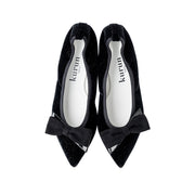 [10/8(wed)20:00～発売開始]Mathilde -Lame velour cloth Black ラメベロアクロス ブラック kurun クルン kuruntokyo 入学式 卒業式 クルントウキョウ 疲れない 痛くない madeinjapan 日本製 本革 バレエシューズ フラットシューズ パンプス kurunTOKYO mdmバレエシューズwaterproof レインシューズ 小さいサイズ 大きいサイズ 26cm 21.5cm 26cm 25.5cm 25cm 22cm