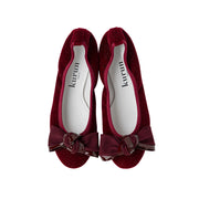 [10/8(wed)20:00～発売開始]Pauline -Lame velour cloth Bordeaux ラメベロアクロス ボルドー kurun クルン kuruntokyo 入学式 卒業式 クルントウキョウ 疲れない 痛くない madeinjapan 日本製 本革 バレエシューズ フラットシューズ パンプス kurunTOKYO mdmバレエシューズwaterproof レインシューズ 小さいサイズ 大きいサイズ 26cm 21.5cm 26cm 25.5cm 25cm 22cm