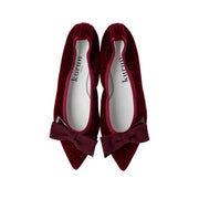 [10/8(wed)20:00～発売開始]Mathilde -Lame velour cloth Bordeaux ラメベロアクロス ボルドー kurun クルン kuruntokyo 入学式 卒業式 クルントウキョウ 疲れない 痛くない madeinjapan 日本製 本革 バレエシューズ フラットシューズ パンプス kurunTOKYO mdmバレエシューズwaterproof レインシューズ 小さいサイズ 大きいサイズ 26cm 21.5cm 26cm 25.5cm 25cm 22cm