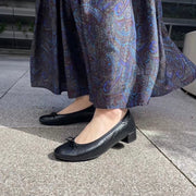 Adèle -Foil Black フォイル ブラック kurun クルン kuruntokyo 入学式 卒業式 クルントウキョウ 疲れない 痛くない madeinjapan 日本製 本革 バレエシューズ フラットシューズ パンプス kurunTOKYO mdmバレエシューズwaterproof レインシューズ 小さいサイズ 大きいサイズ 26cm 21.5cm 26cm 25.5cm 25cm 22cm