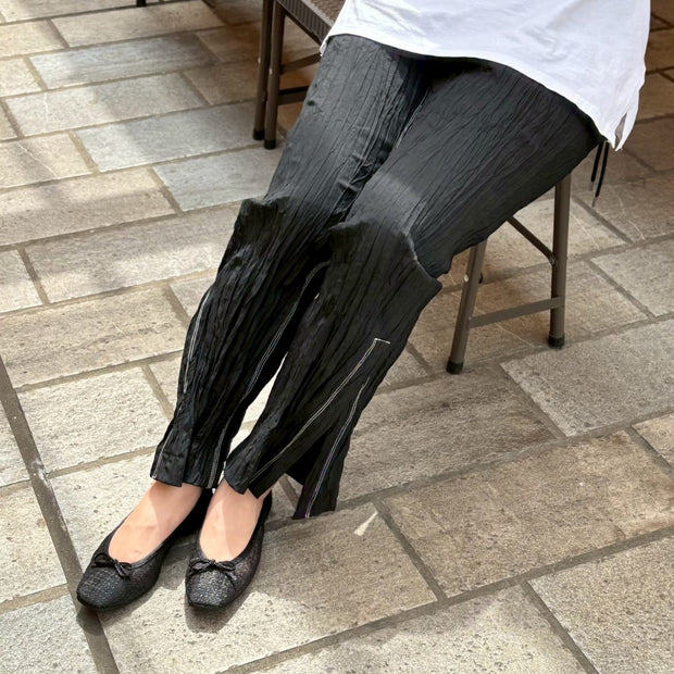 Giselle -Sheer lame cloth Black シアーラメクロス ブラック kurun クルン kuruntokyo 入学式 卒業式 クルントウキョウ 疲れない 痛くない madeinjapan 日本製 本革 バレエシューズ フラットシューズ パンプス kurunTOKYO mdmバレエシューズwaterproof レインシューズ 小さいサイズ 大きいサイズ 26cm 21.5cm 26cm 25.5cm 25cm 22cm