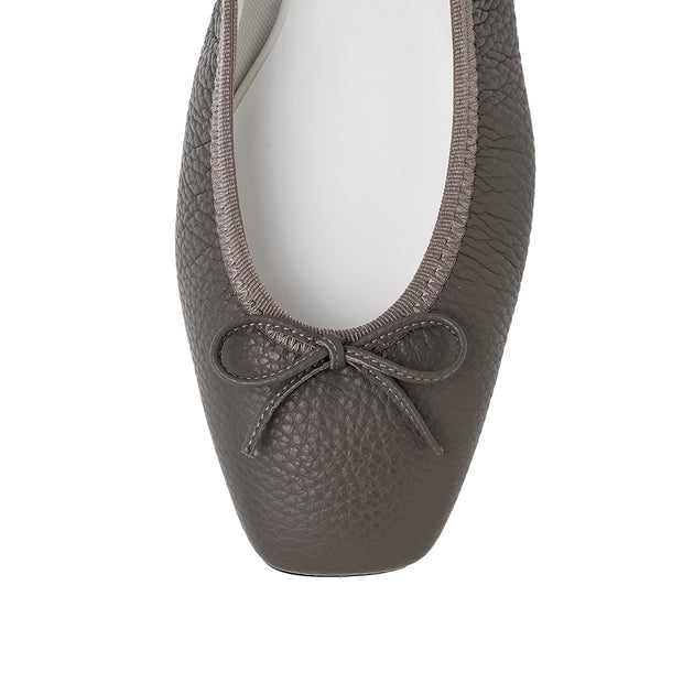 Giselle -Waterproof Soft Shrink Gray ウォータープルーフ ソフトシュリンク グレー kurun クルン kuruntokyo 入学式 卒業式 クルントウキョウ 疲れない 痛くない madeinjapan 日本製 本革 バレエシューズ フラットシューズ パンプス kurunTOKYO mdmバレエシューズwaterproof レインシューズ 小さいサイズ 大きいサイズ 26cm 21.5cm 26cm 25.5cm 25cm 22cm