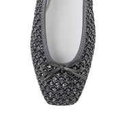 Giselle -Flower lace glitter Dark gray フラワーレースグリッター ダークグレー kurun クルン kuruntokyo 入学式 卒業式 クルントウキョウ 疲れない 痛くない madeinjapan 日本製 本革 バレエシューズ フラットシューズ パンプス kurunTOKYO mdmバレエシューズwaterproof レインシューズ 小さいサイズ 大きいサイズ 26cm 21.5cm 26cm 25.5cm 25cm 22cm